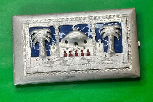 Wwii trench art cigarette case - art,