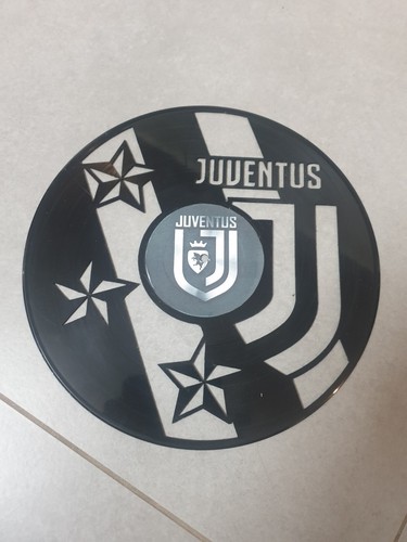 Juventus disco vinil clock