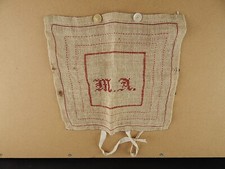 ANTICO STILE IMPARATICCIO SAMPLER RICAMO A PUNTO CROCE  SU TELA JUTA