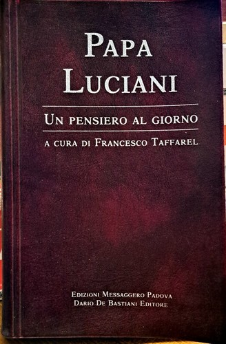 Libro papa luciani un - papa,