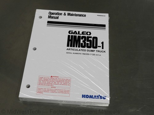 Komatsu galeo hm350 - galeo, hm350-1
