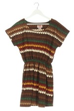 Abito di maglia Donna Abito Taglia IT 40 marrone-verde-color carne stile casual