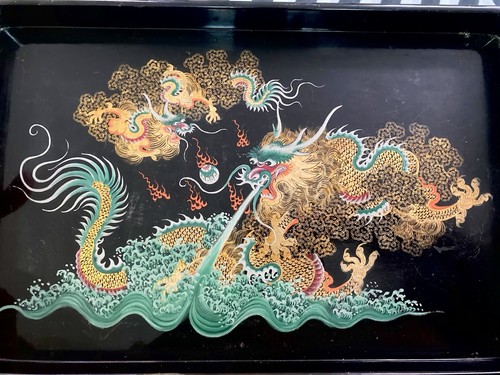 Chinoiserie vassoio vintage - vassoio,