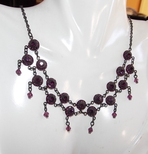 Collana fiori cristallo - collana,
