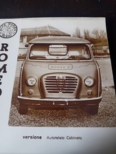 ALFA ROMEO SAVIEM FURGONE ROMEO 2 AUTOCARRO OLDTIMER VINTAGE Foto ORIGINALE 
