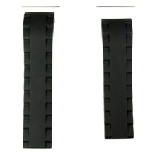 Correa caucho negro reloj