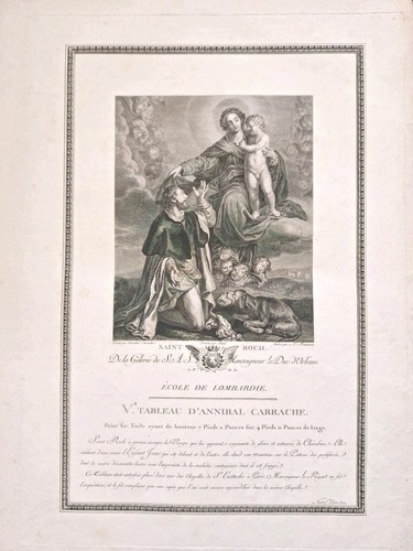 Saint roch incisione antoine - saint,
