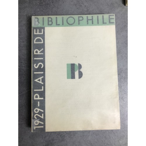 Plaisir bibliophile 1929 - bibliophile,