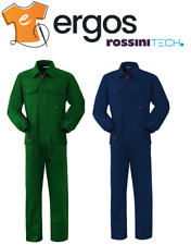 ROSSINI Tuta Tutone in Cotone Ignifugo FLAMMATEX Uomo Verde Blu da Lavoro A40116