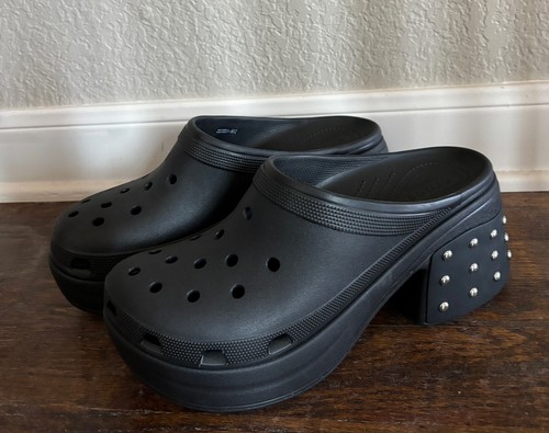 Crocs sirena zoccolo borchiato - crocs,