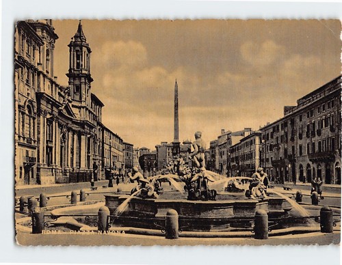 Cartolina piazza navona - cartolina,