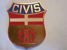 distintivo guardie giurate CIVIS fregio cappello o divisa 45x55 stemma croce