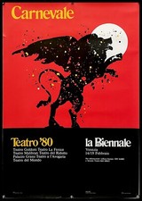 1980 * Manifesto, Poster Arte "Milton Glaser, La Biennale - Carnevale Teatro 80"