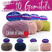 ALPAKA 70 BBB Filati - 10 gomitoli - 70% Alpaca - Made in Italy