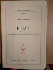 DANTE ALIGHIERI- RIME- EINAUDI