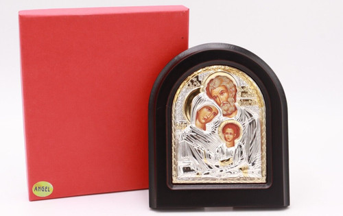 Sacra famiglia argento - 7,5",