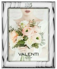 CORNICE PORTAFOTO IN ARGENTO  PORTA FOTO VALENTI 25° ANNIVERSARIO B1466/25 20X25