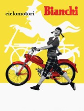 CICLOMOTORI BIANCHI POSTER