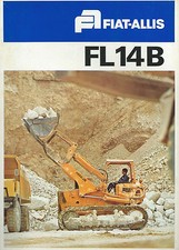 Brochure in francese FIAT-Allis FL14B Caricatrice anni 70 Macchine da Cantiere 