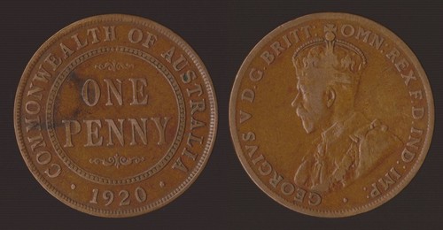 Australia penny 1920 - 1,