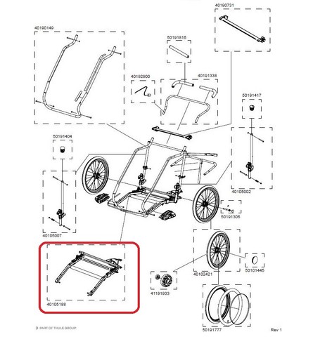 Telaio inferiore thule cgr2 - thule,