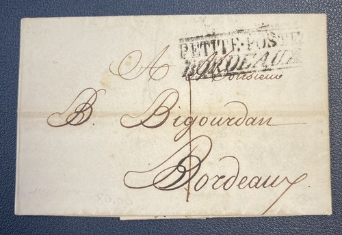 Lettera bordeaux 1818 - bordeaux, /1818/
