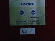 Istruzioni per l'uso SOLTRON 133- 133c; AUTOMATIC; ELECTRONIC FLASH UNIT