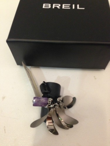 Anello breil steel leaves - anello, con