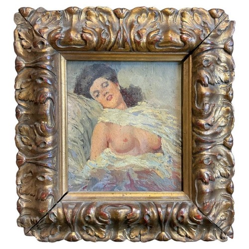 Piccolo dipinto olio - , su