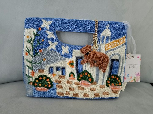Borsa con perline santorini - perline,