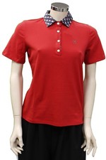 Maglia polo da donna rossa