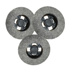 3 spazzole in feltro lucidatrice FB32 vorwerk folletto compatibili alta qualità