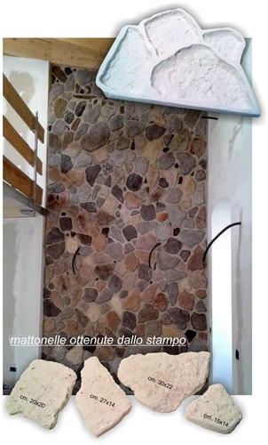 Stampo finta pietra - x,