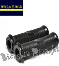 7275 - MANOPOLE NERE DM 24 LOGO QUADRATO VESPA 50 R L N S SPECIAL 90 SS RACER