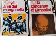 Due volumi Serie Inchieste - Gli anni del Manganello e La Condanna di Mussolini