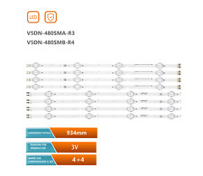 KIT 8 BARRE LED TV SAMSUNG