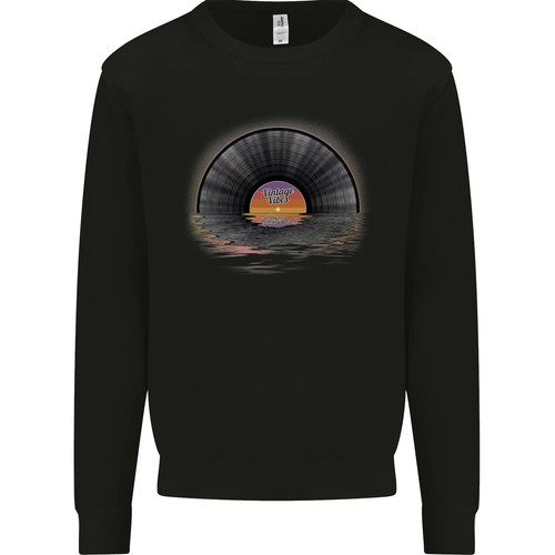 Felpa uomo con disco vinile - felpa,