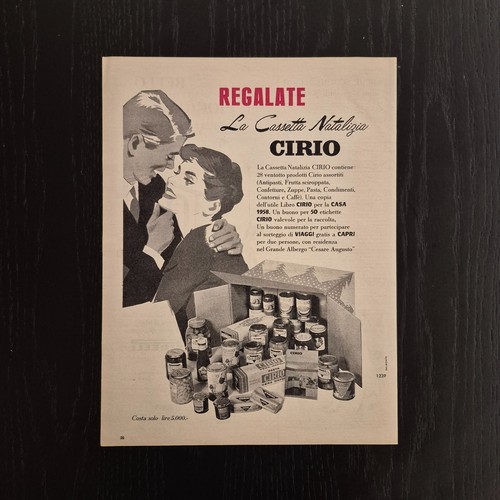 1957 cirio original ad - 1957,