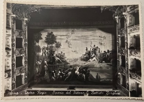 Cartolina parma teatro regio - parma,