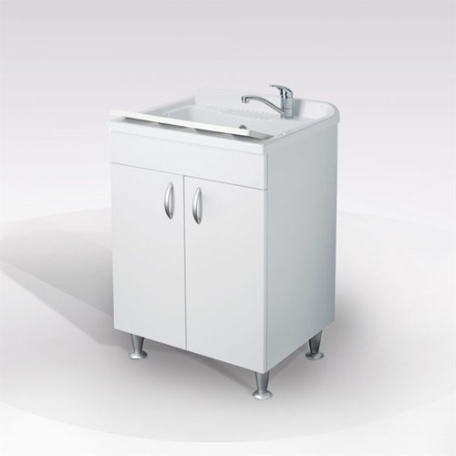 Mobile lavatoio legno con 2 - lavatoio,