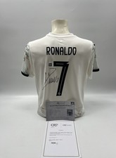 Portogallo Maglia Cristiano Ronaldo Firmato Autografo COA Gioco Calcio M