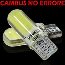 6 Led T10 Lampade Gel Silica SMD 12 chips COB No Errore Canbus BIANCO Xenon 5W
