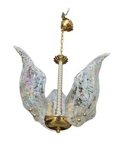 Lampadario Vintage Vetro di Murano Iridescente - Stile Classico Art Deco