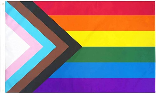 Bandiera progress pride - progress, 3x5