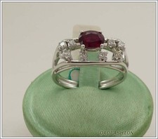 Anello oro bianco 18kt con