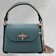 borsa blu Firenze pelle