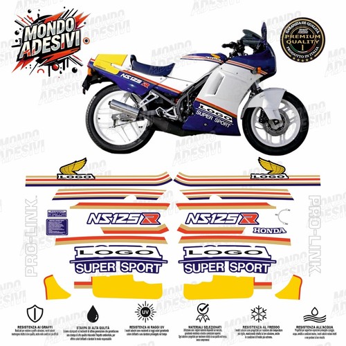 Kit completo adesivi 125 r - ns,