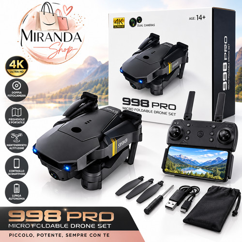 Mini drone 998 pro - 998, wifi