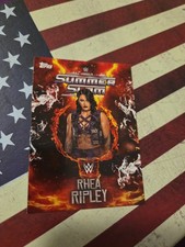 Topps WWE Rhea Ripley Summerslam 2025 Edizione Speciale Wrestling Trading Card WWF