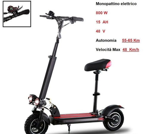 Monopattino elettrico 800 watt - monopattino,